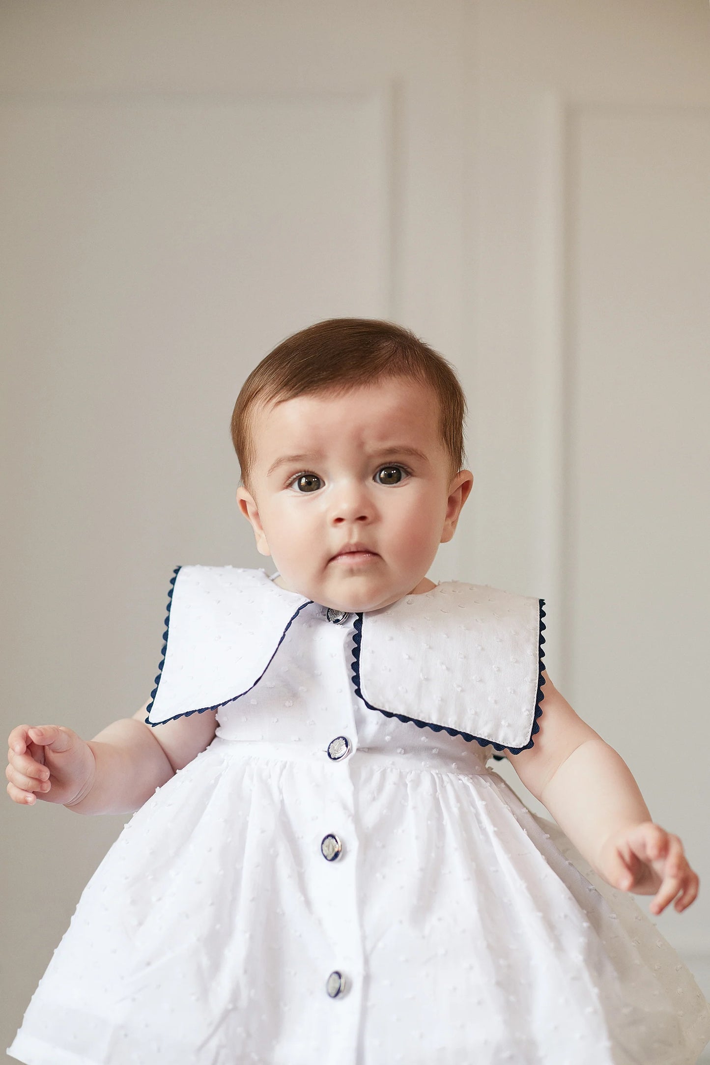 Chic by Deolinda White Nautical Dress & Bloomers