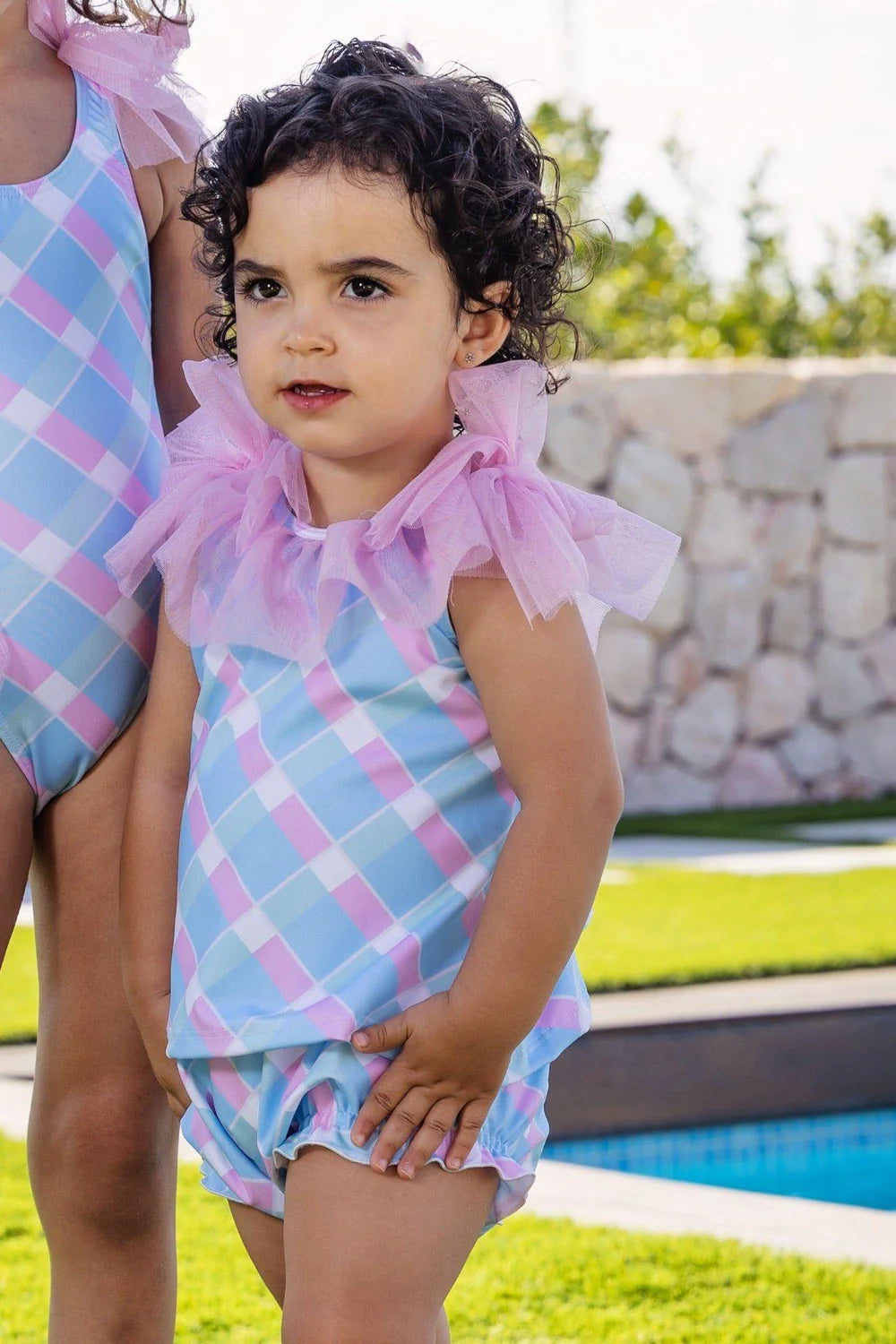 Rochy Baby Girls Candy Pink & Blue Swim Suit SS25