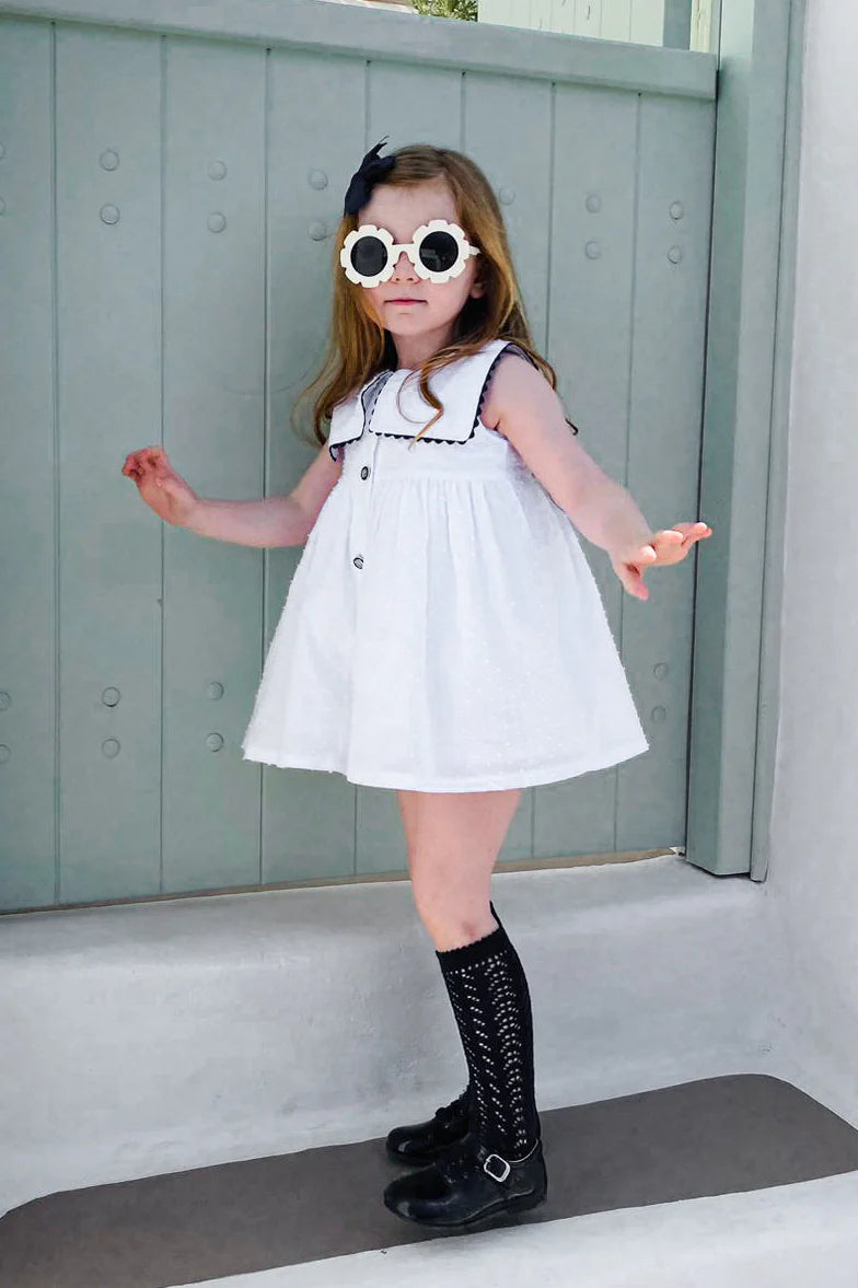 Chic by Deolinda White Nautical Dress & Bloomers