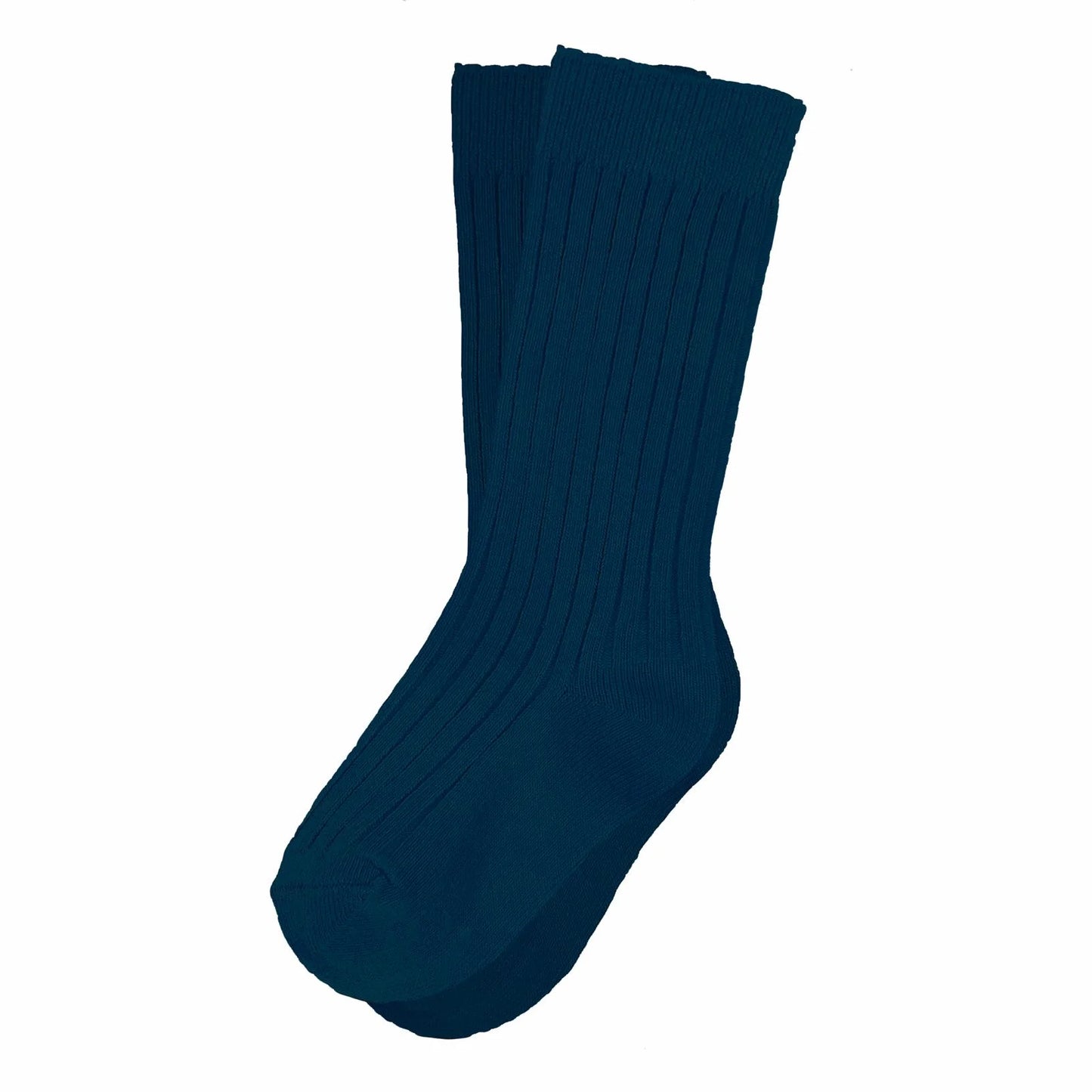 BBG Ribbed Knee High Socks - Navy Blue
