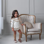 AW25 Rochy Baby Girls Ivory & Beige Tunic & Pants Set