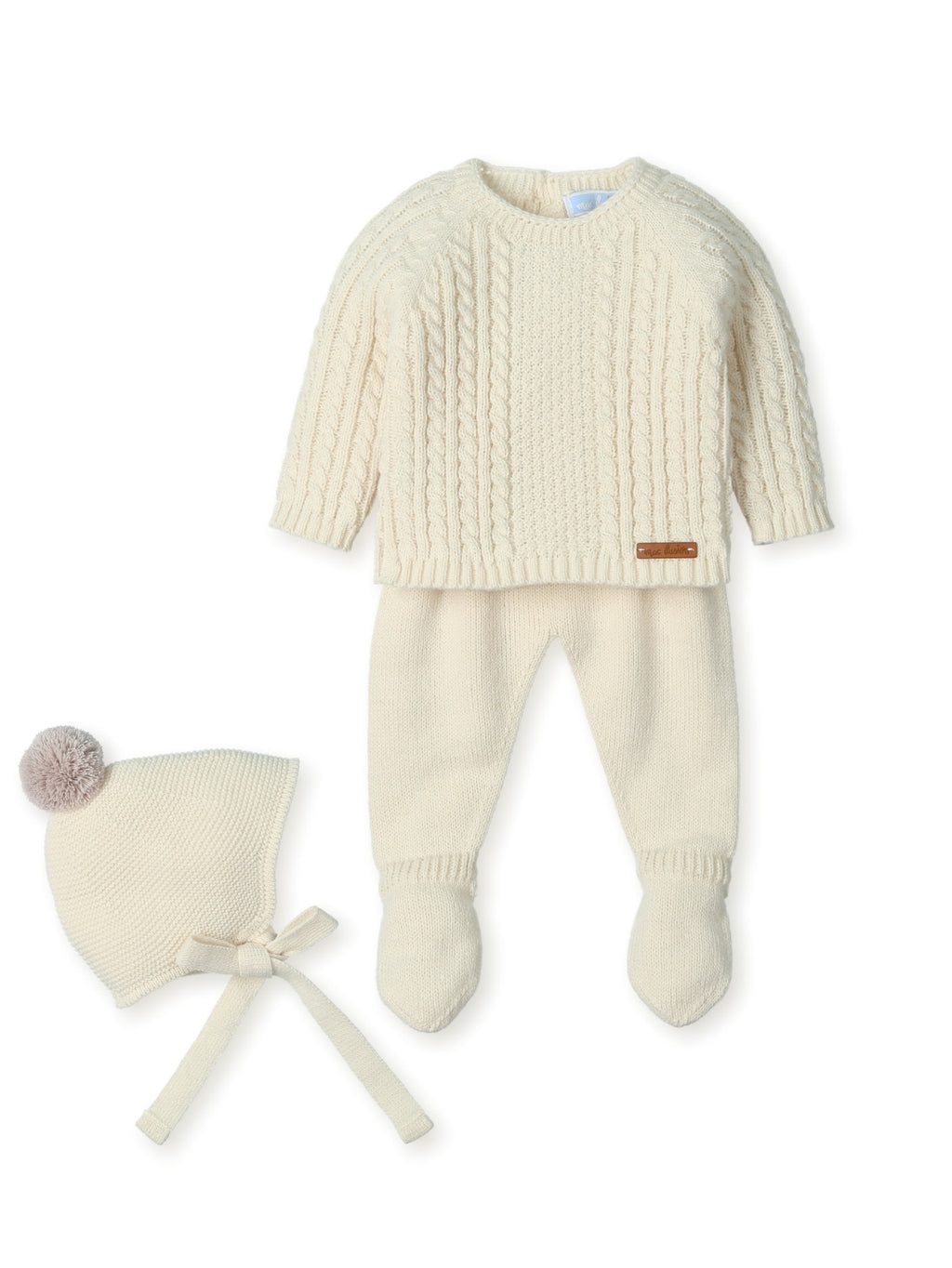 AW26 Mac Illusion Unisex Baby Neutral Cream 3 Piece Set