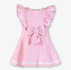 SS26 Miranda Girls Pink & White Sailor Dress