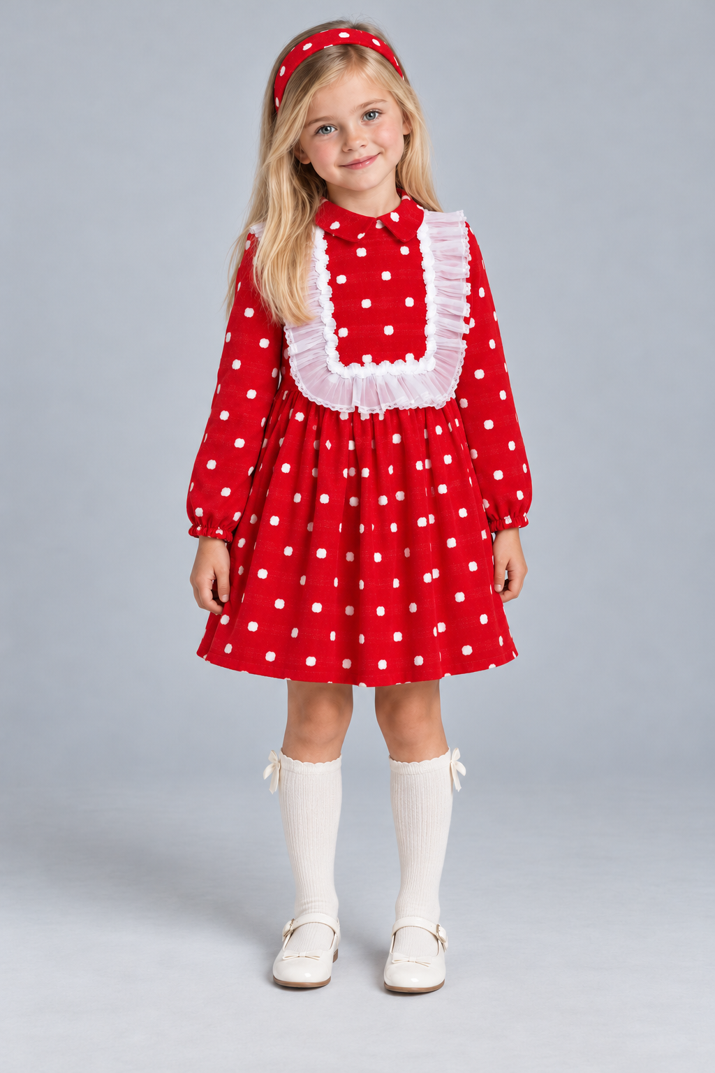AW26 Rochy Red Polka Dot Dress