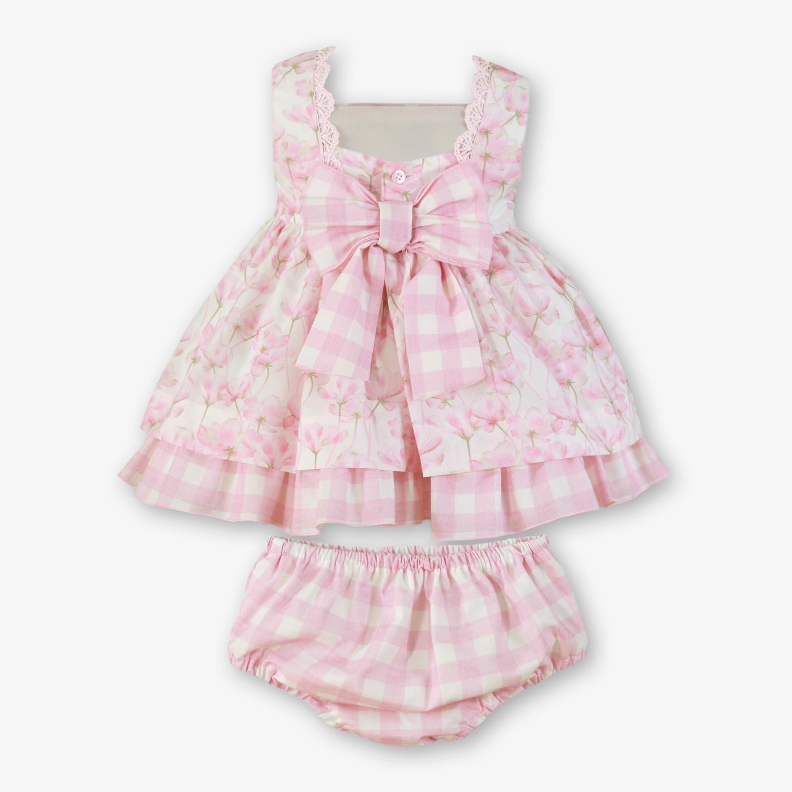 PRE ORDER SS26 Miranda Baby Girls Pink Floral Dress