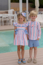 Miranda SS26 Boys Striped Shirt and Shorts Set