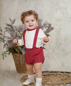 AW25 DBB Baby Boys Red Check Two Piece Set
