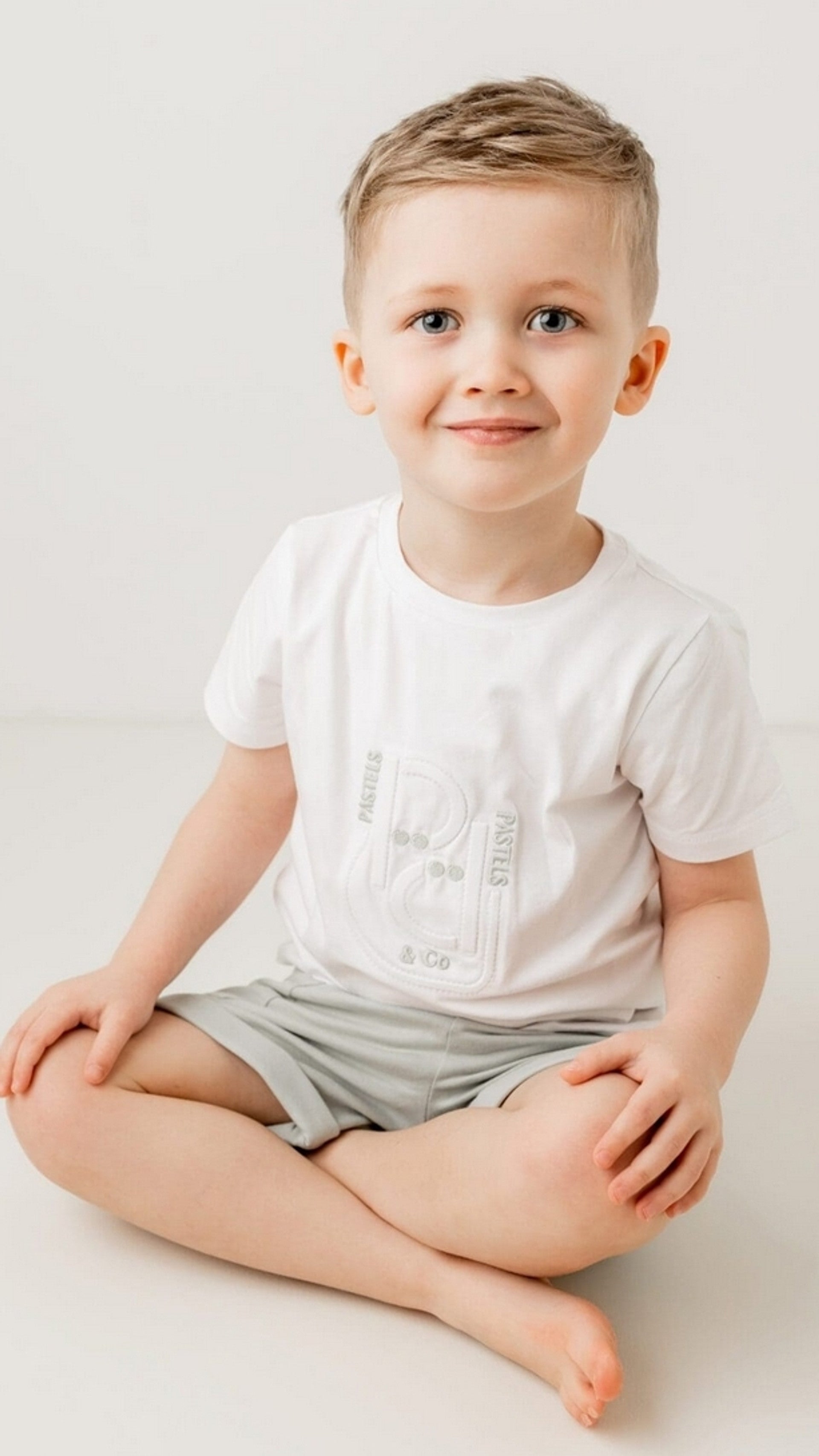 Pastels & Co Boys Sage Green T-Shirt and Shorts Set Heston