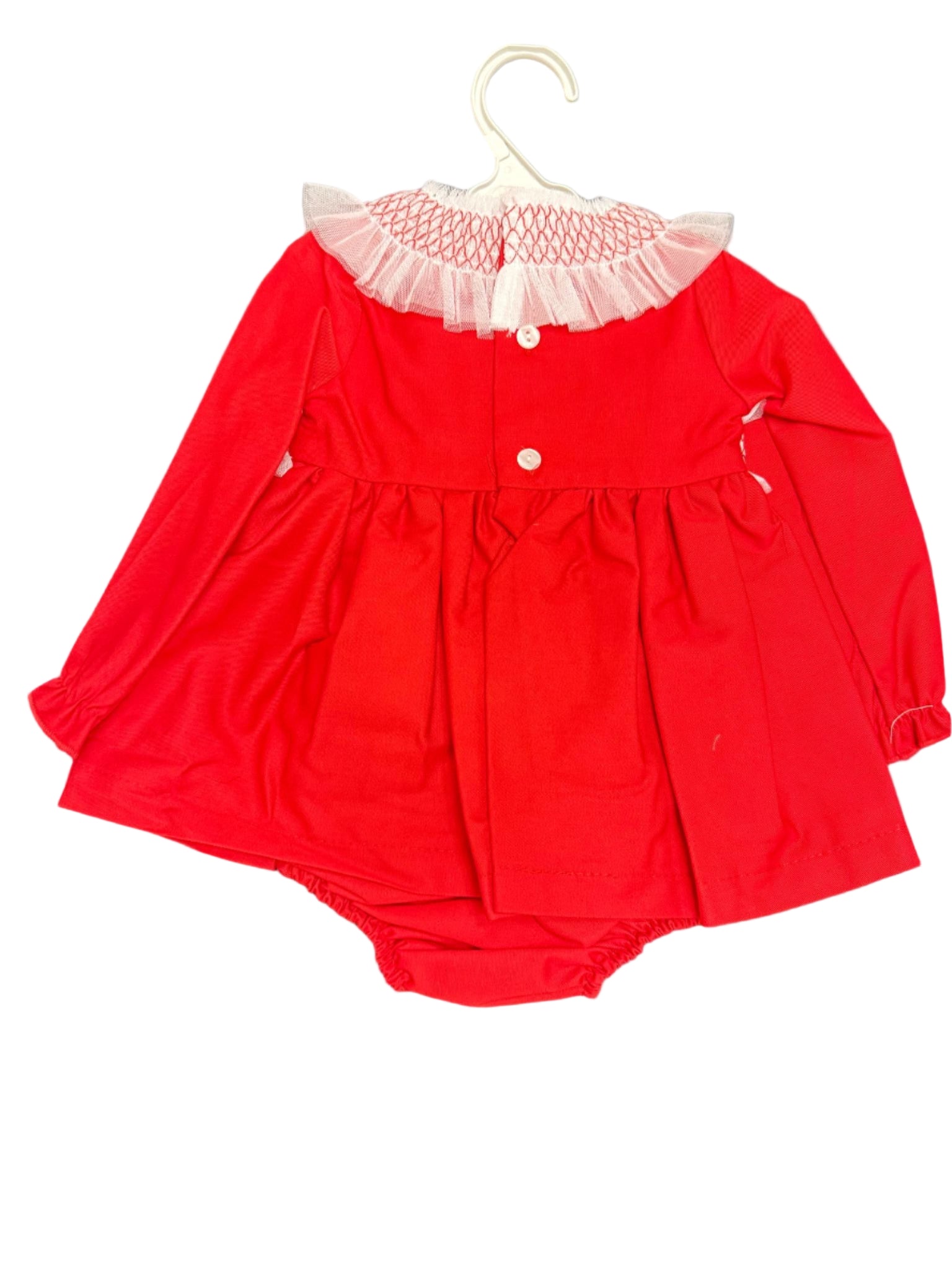 Ceyber Red and White Dress BS002