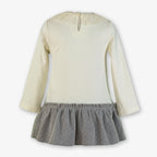 AW25 Miranda Girl's Cream & Grey London Scene Print Dress