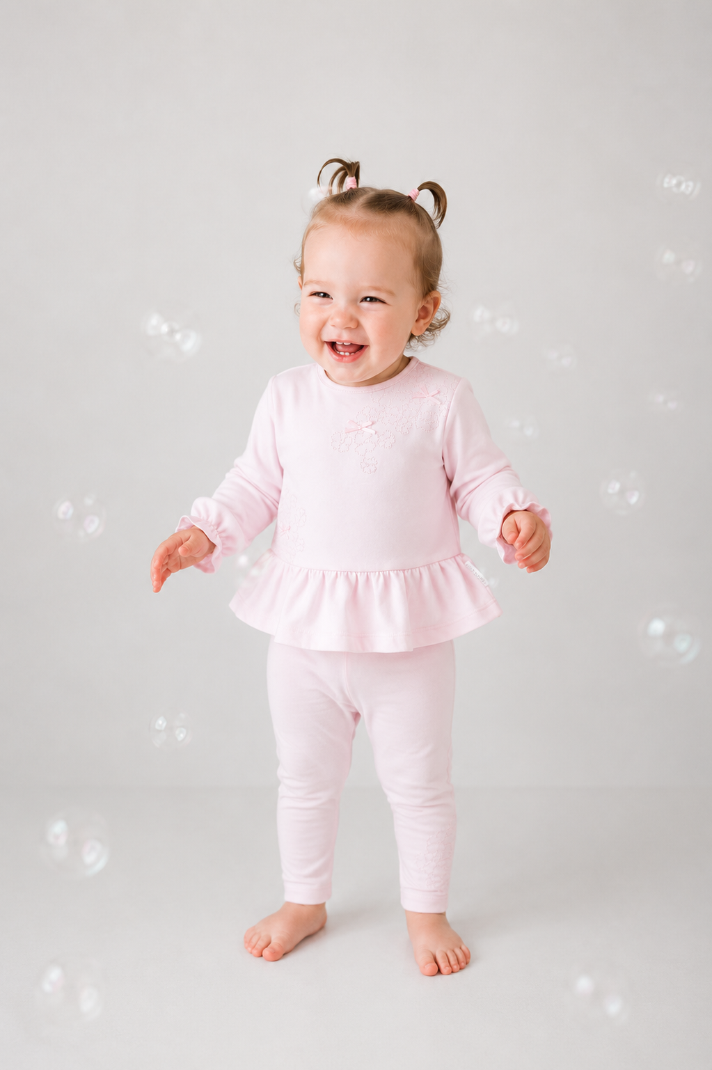 Pre Order Pastels & Co Girls Ariel Pink Leggings Set