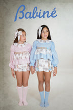 PRE ORDER AW25 Babine Girls Pink Carousel Short Set