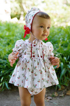 PRE ORDER SS26 Babine Baby Girls Strawberry Dress and Bloomer Set