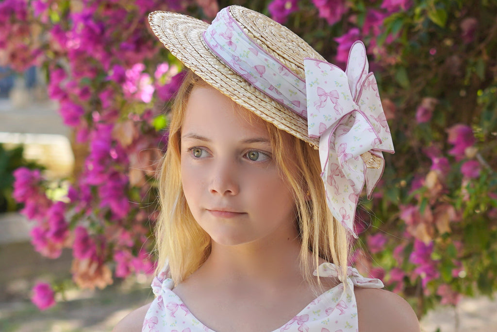 PRE ORDER SS26 Babine Pink Bow Sombrero Hat