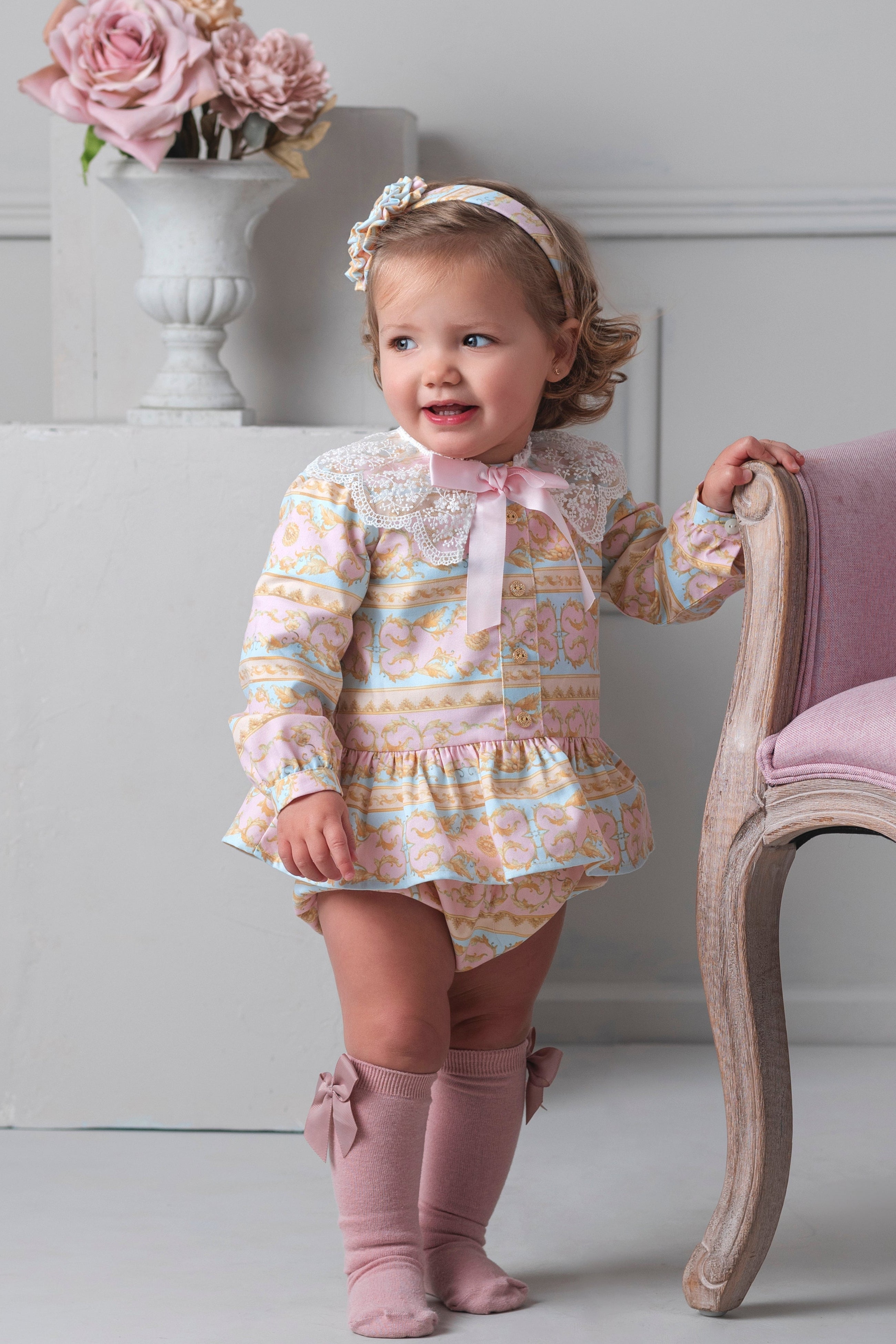 PRE ORDER AW25 Rochy Girls Pink & Blue Jam Pant Set 26705