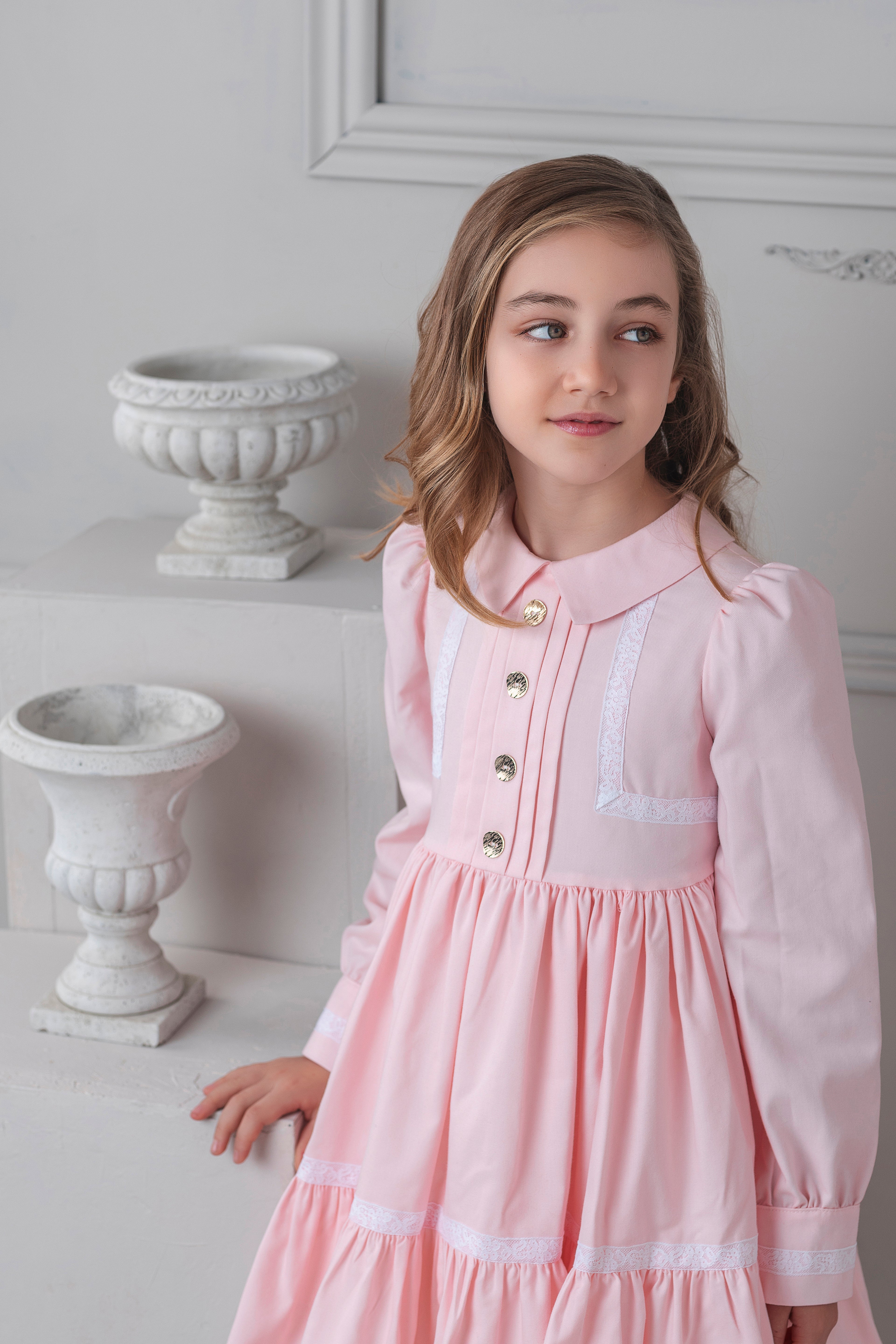AW25 Rochy Girls Pink Shirt Dress 26709