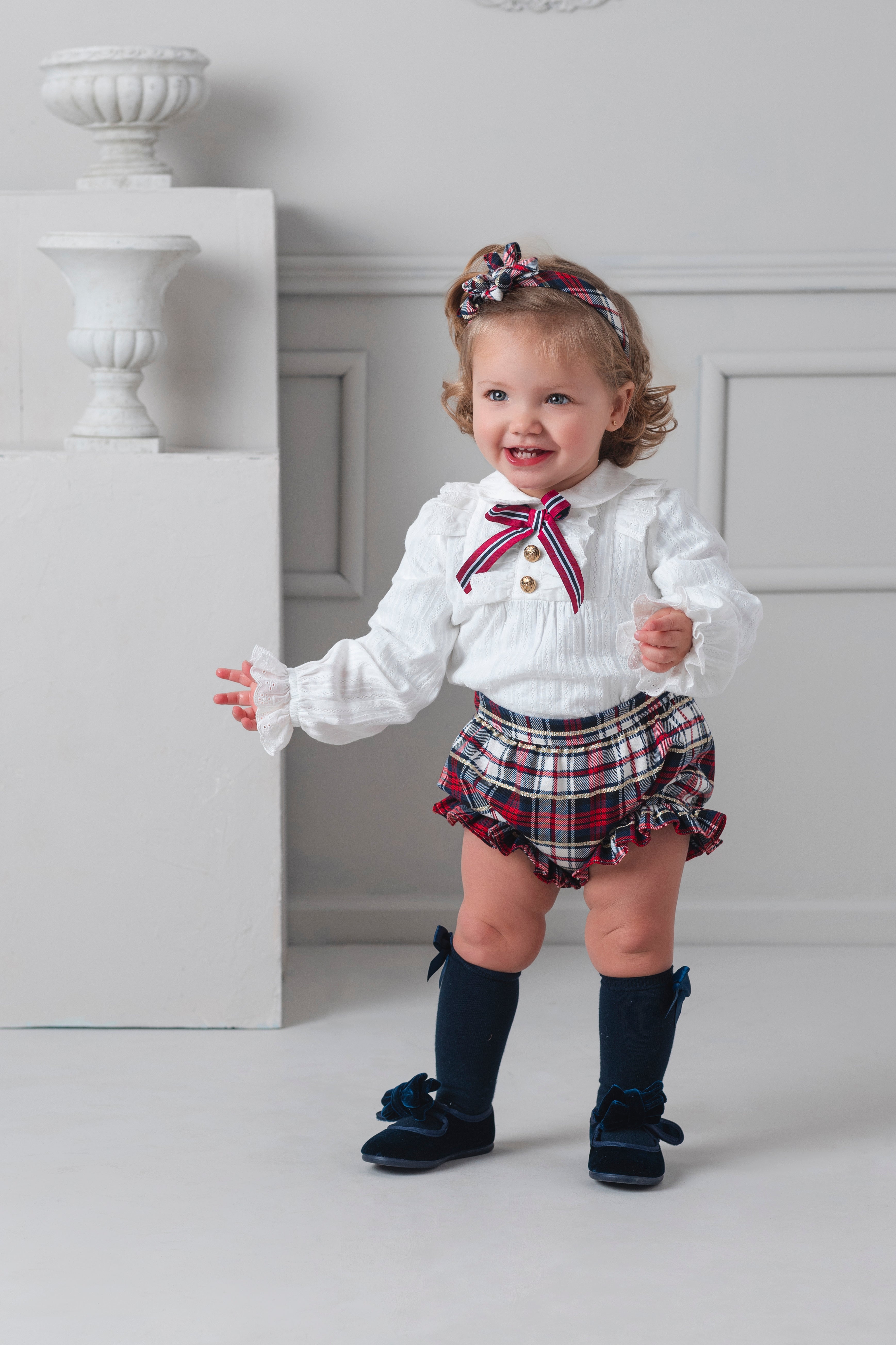 AW25 Rochy Baby Girls Tartan Jam Pant Set 26724