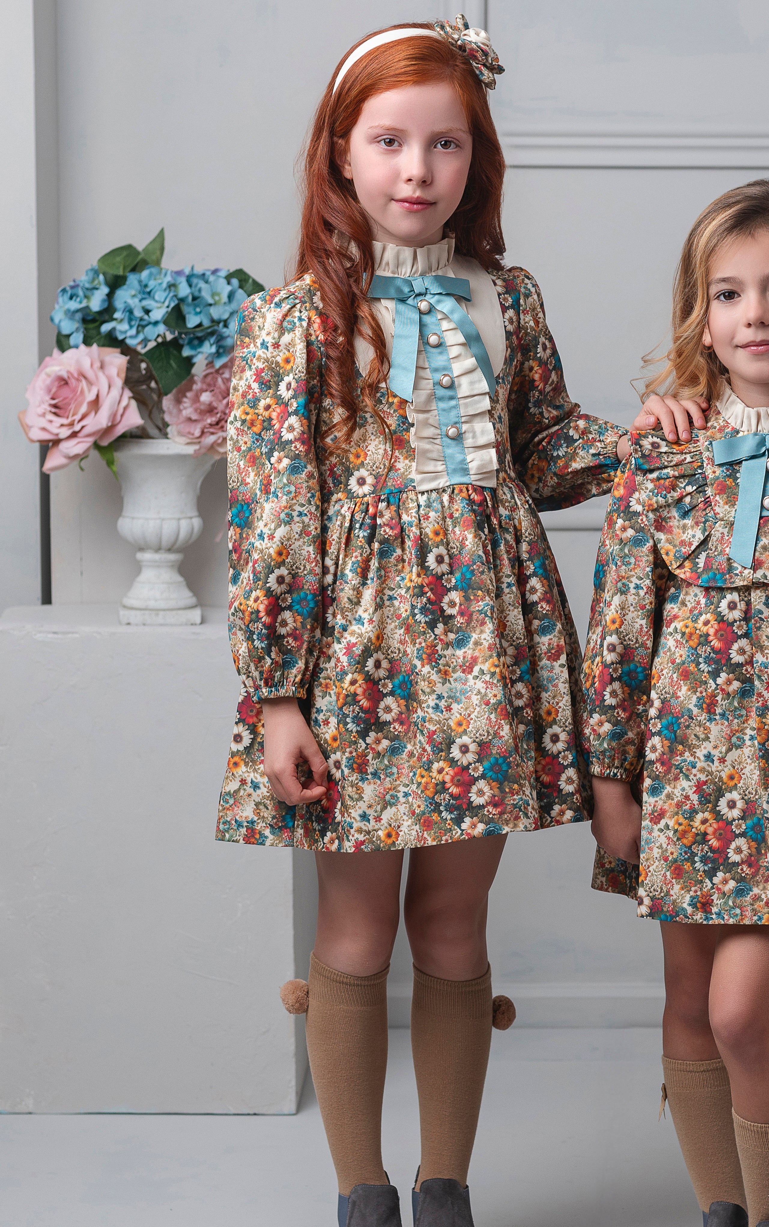 AW25 Rochy Girls Autumn Floral Print Dress 26748