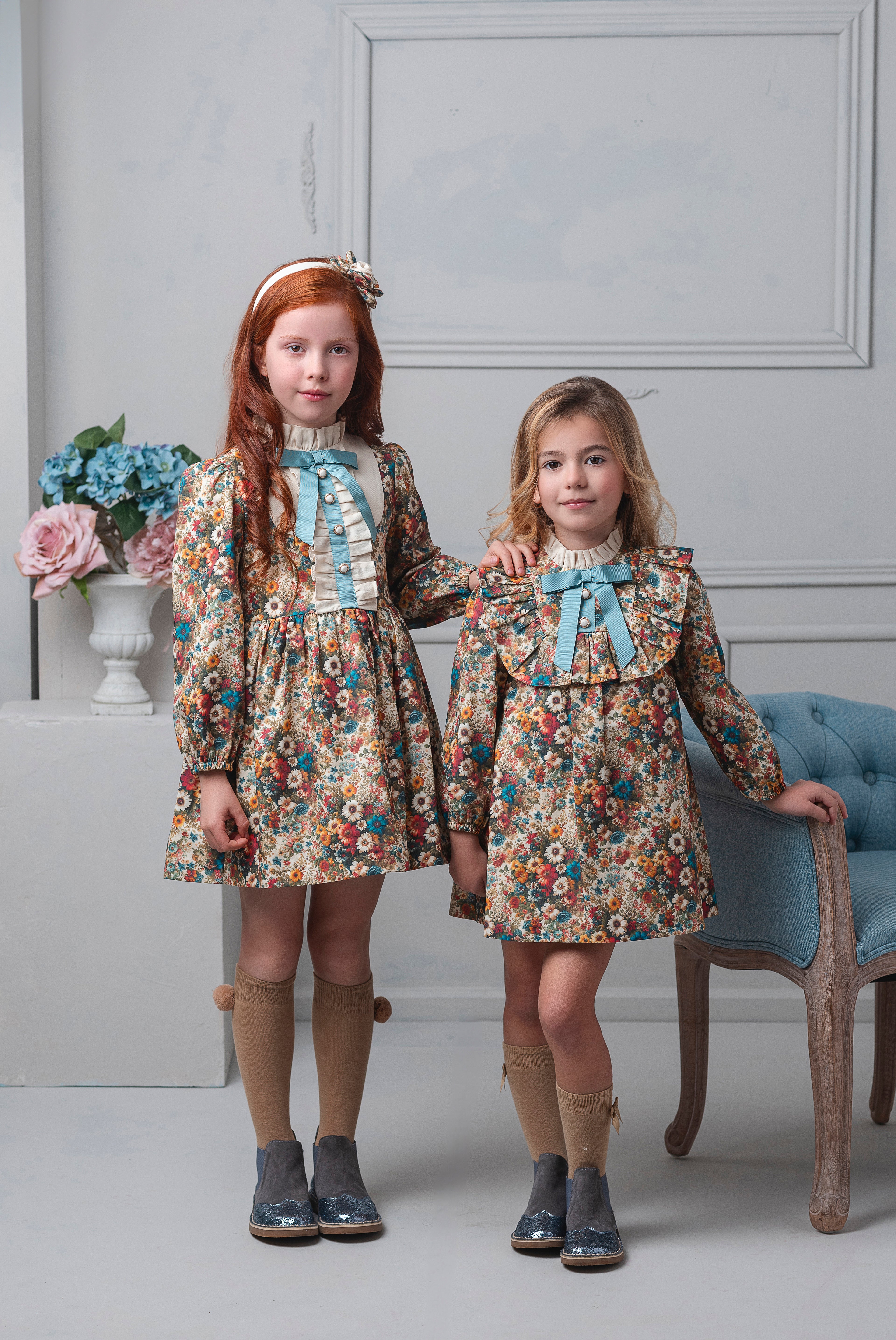 AW25 Rochy Girls Autumn Floral Print Dress 26747