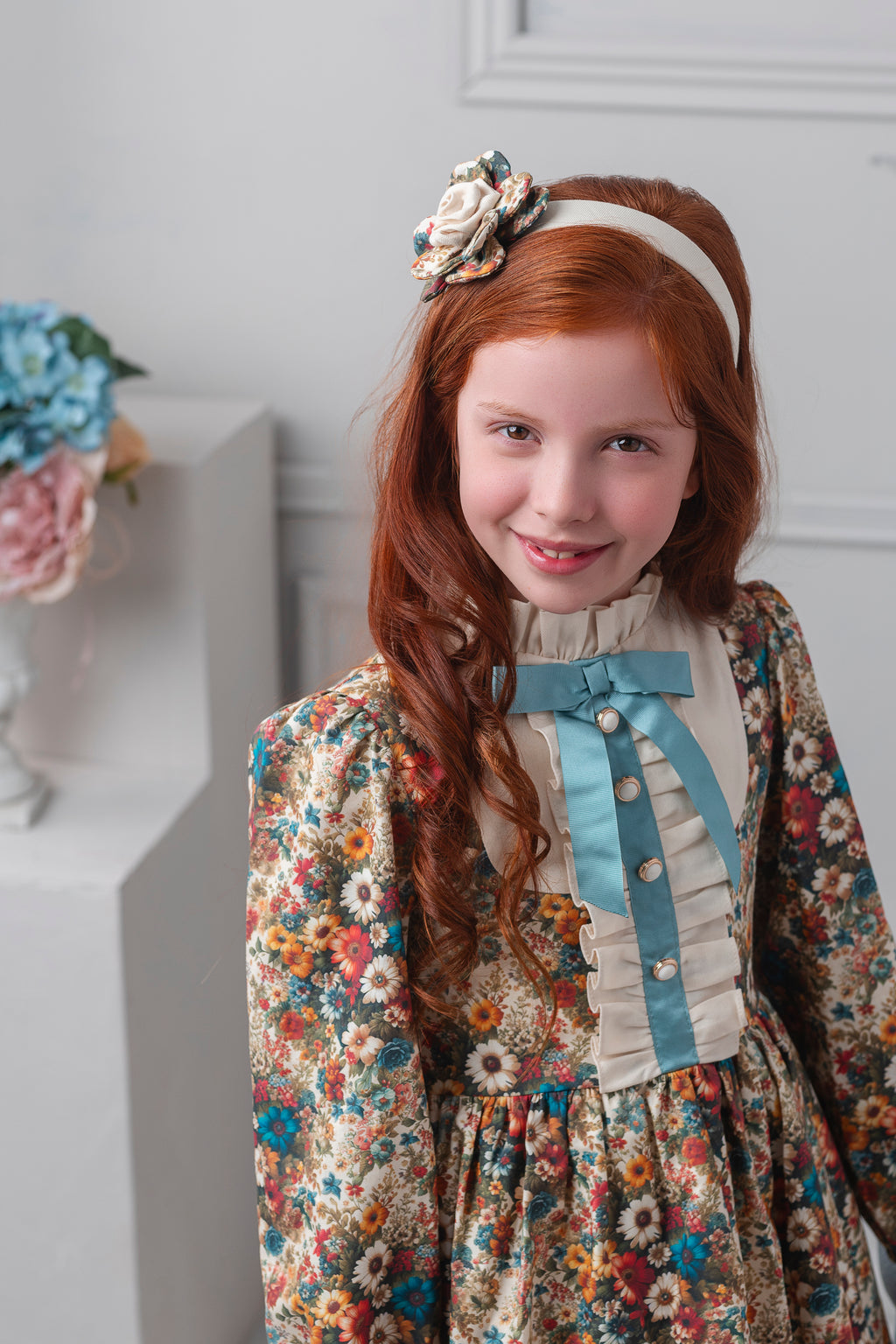 AW25 Rochy Girls Autumn Floral Print Dress 26748