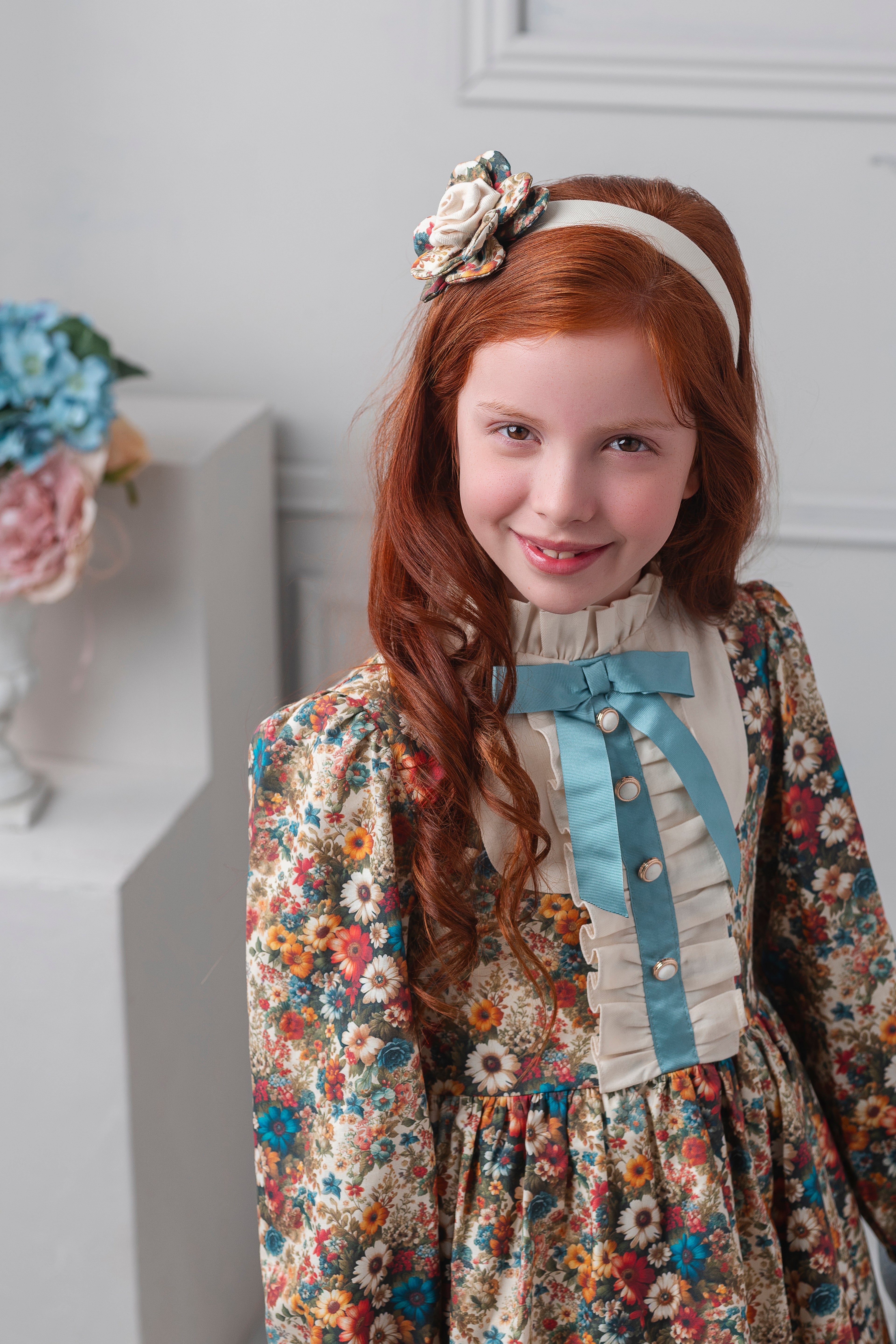 AW25 Rochy Girls Autumn Floral Print Dress 26748