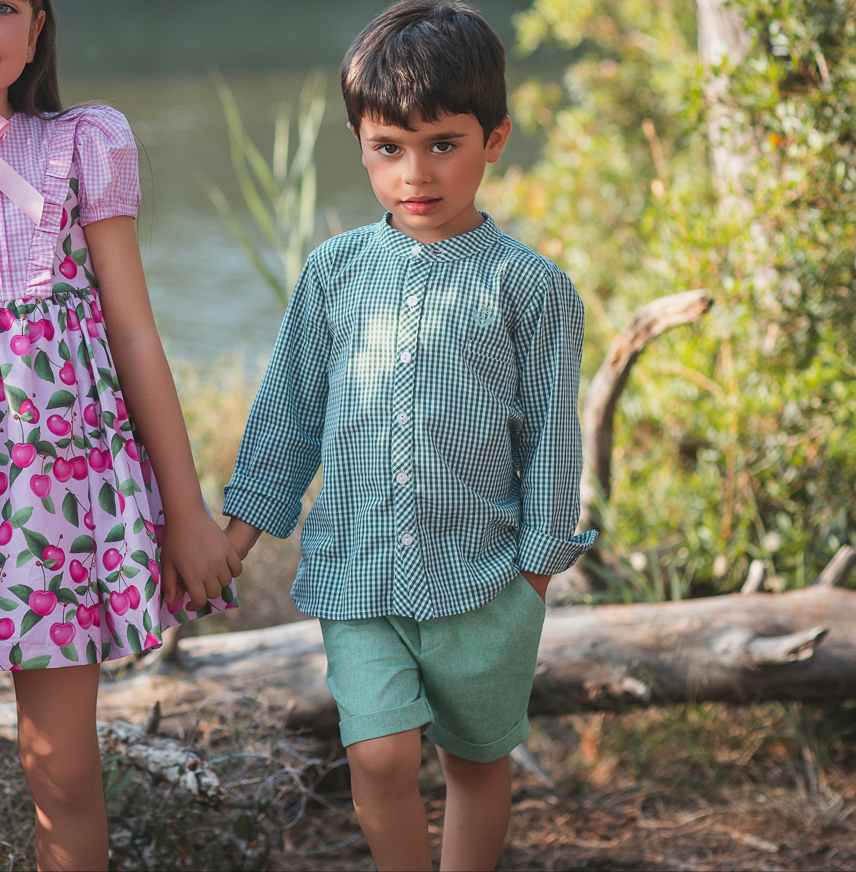 SS26 Rochy Boys Green Short Set