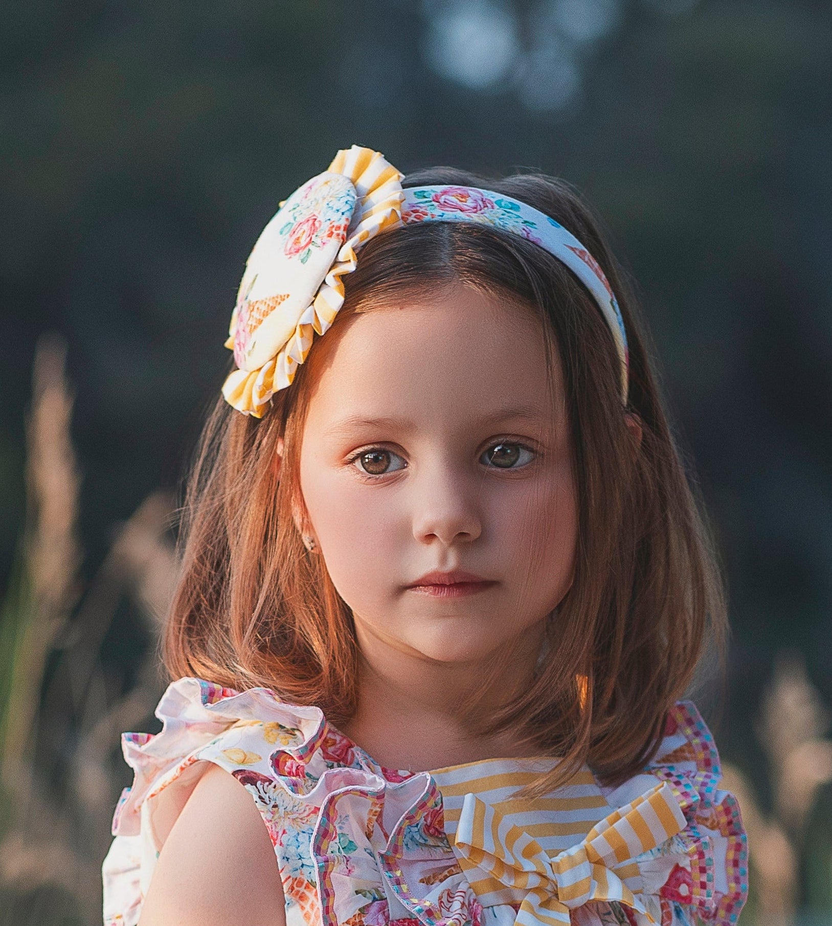 SS26 Rochy Ice Cream and Floral Headband