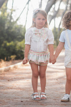 SS26 Rochy Baby Girls Pastel Tweed Jam Pant Set