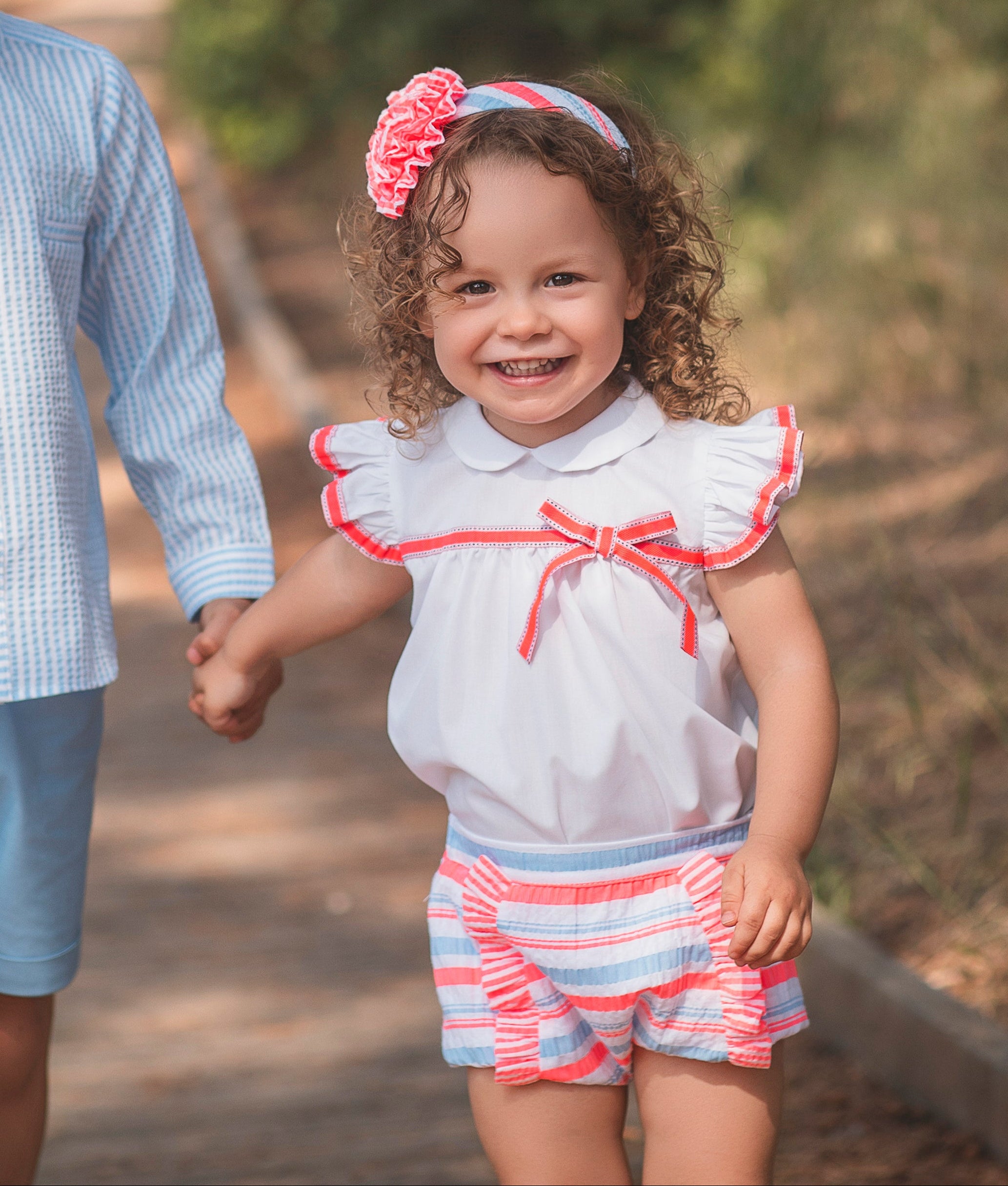 SS26 Rochy Baby Girls Neon Striped Jam Pant Set