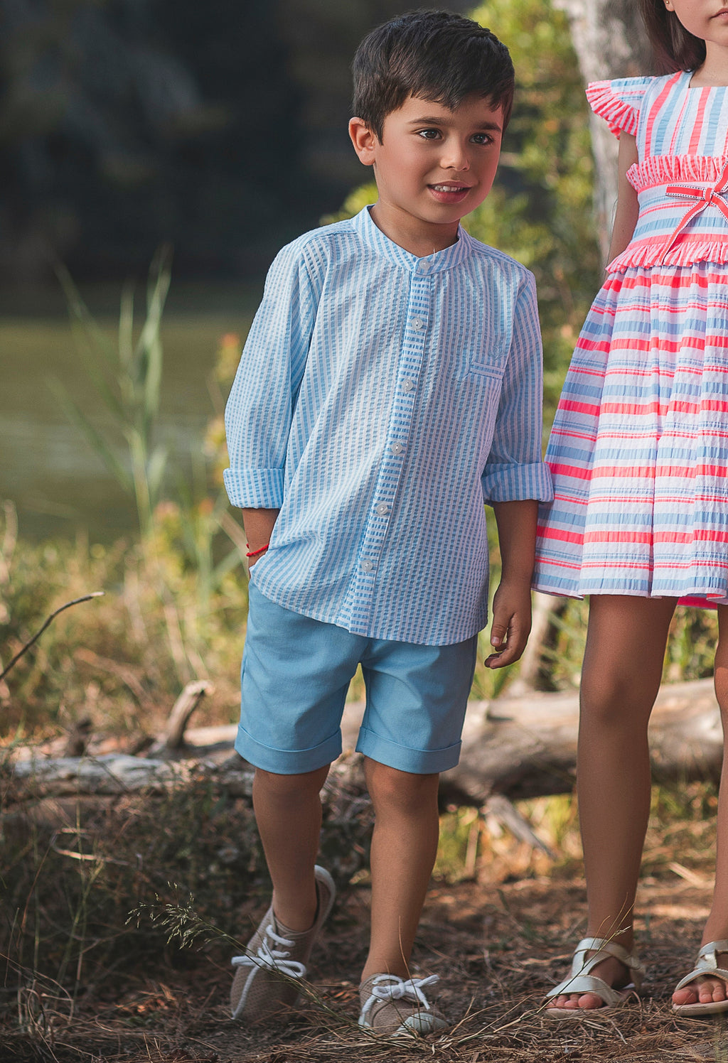 SS26 Rochy Boys Blue Short Set