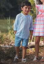 SS26 Rochy Boys Blue Short Set