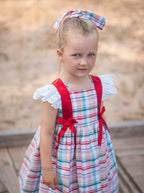 SS26 Rochy Girls Check Dress with Bow Detail