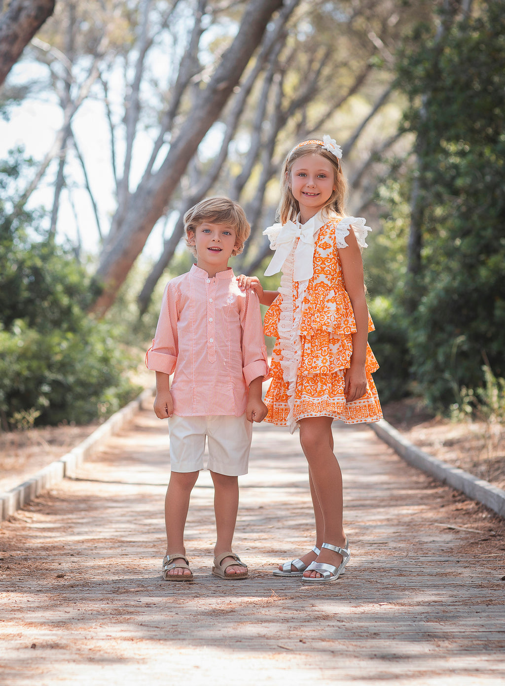 SS26 Rochy Orange Ruffle Dress