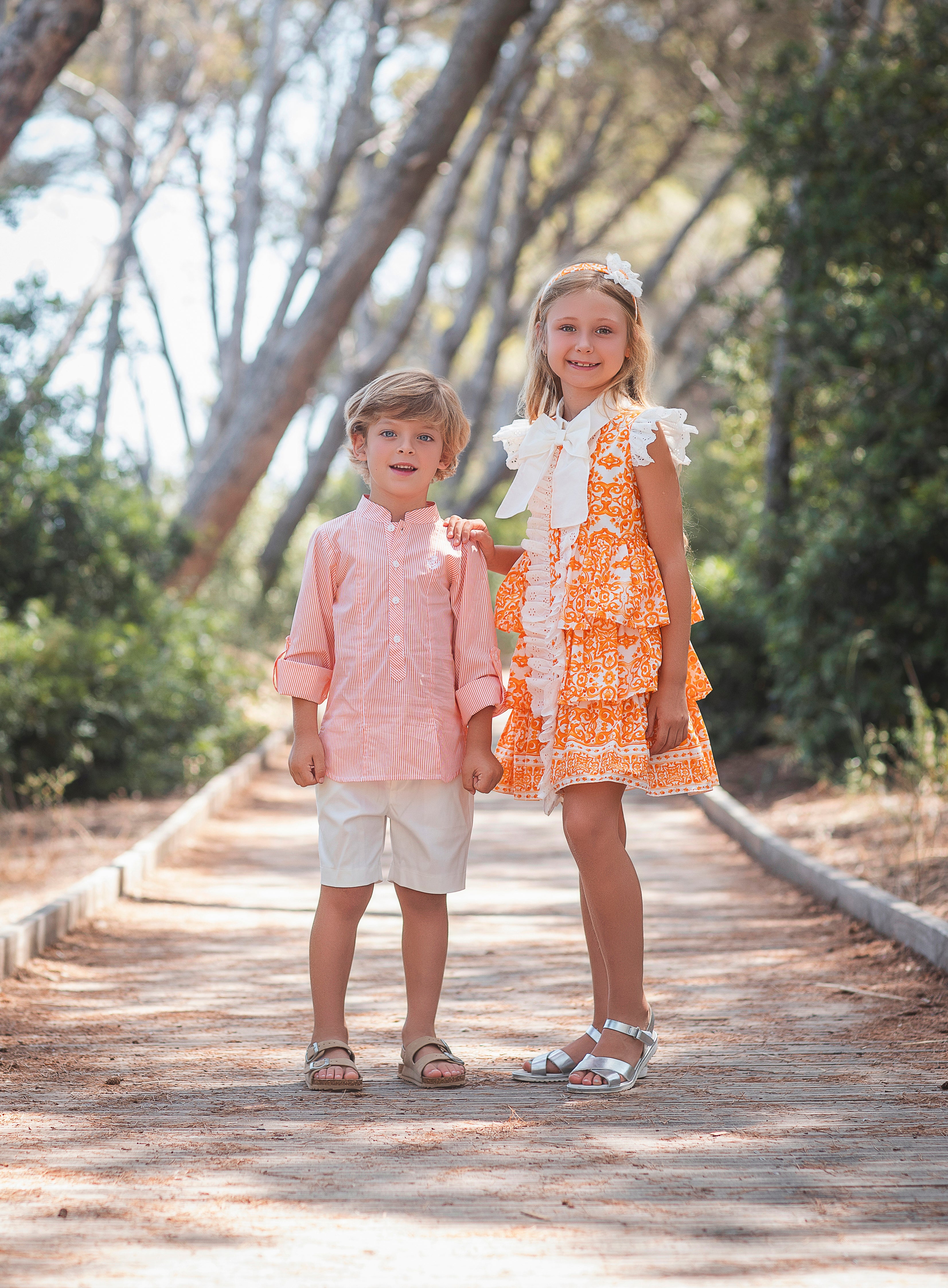 SS26 Rochy Orange Ruffle Dress