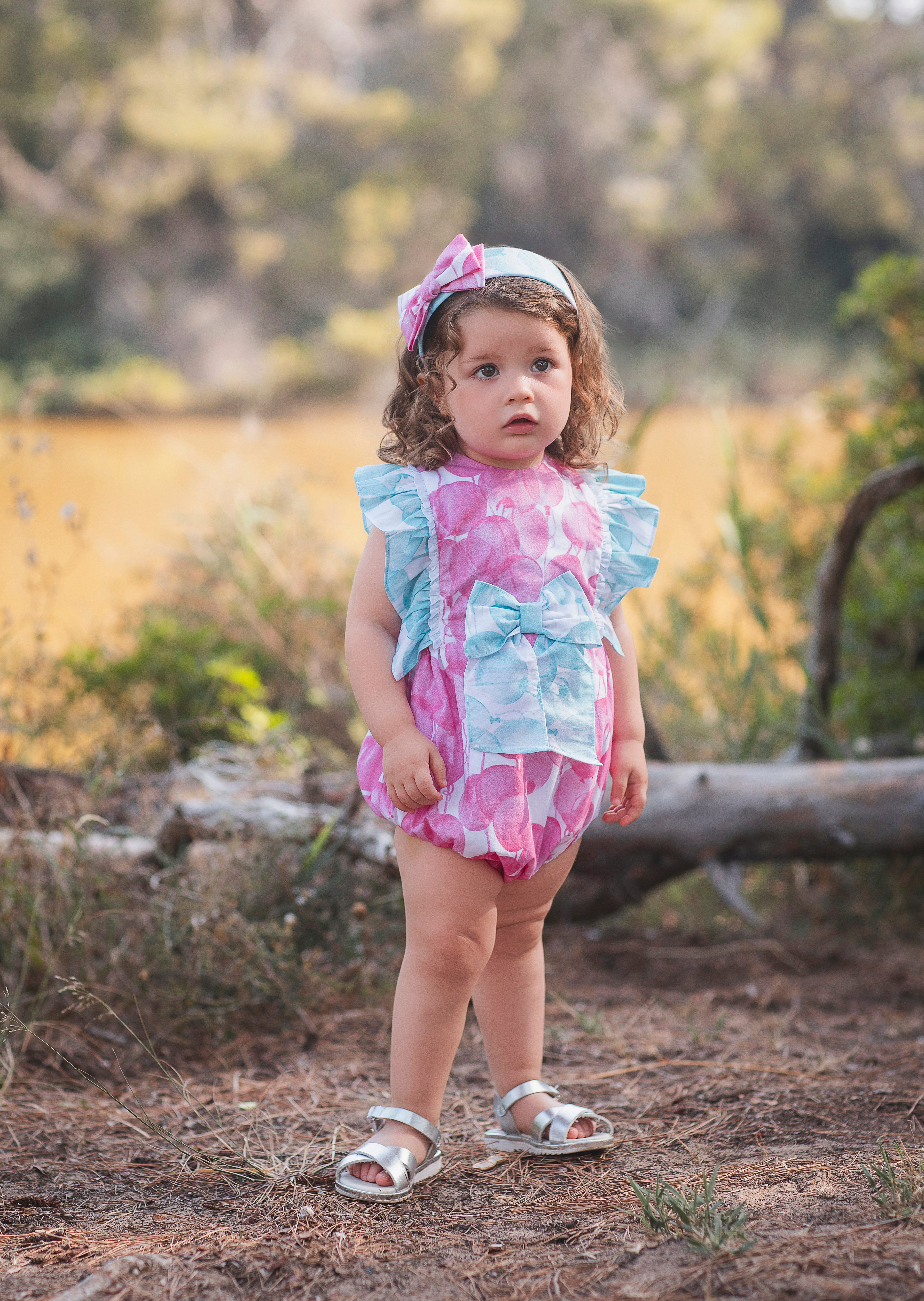 SS26 Rochy Baby Girls Balloon Romper