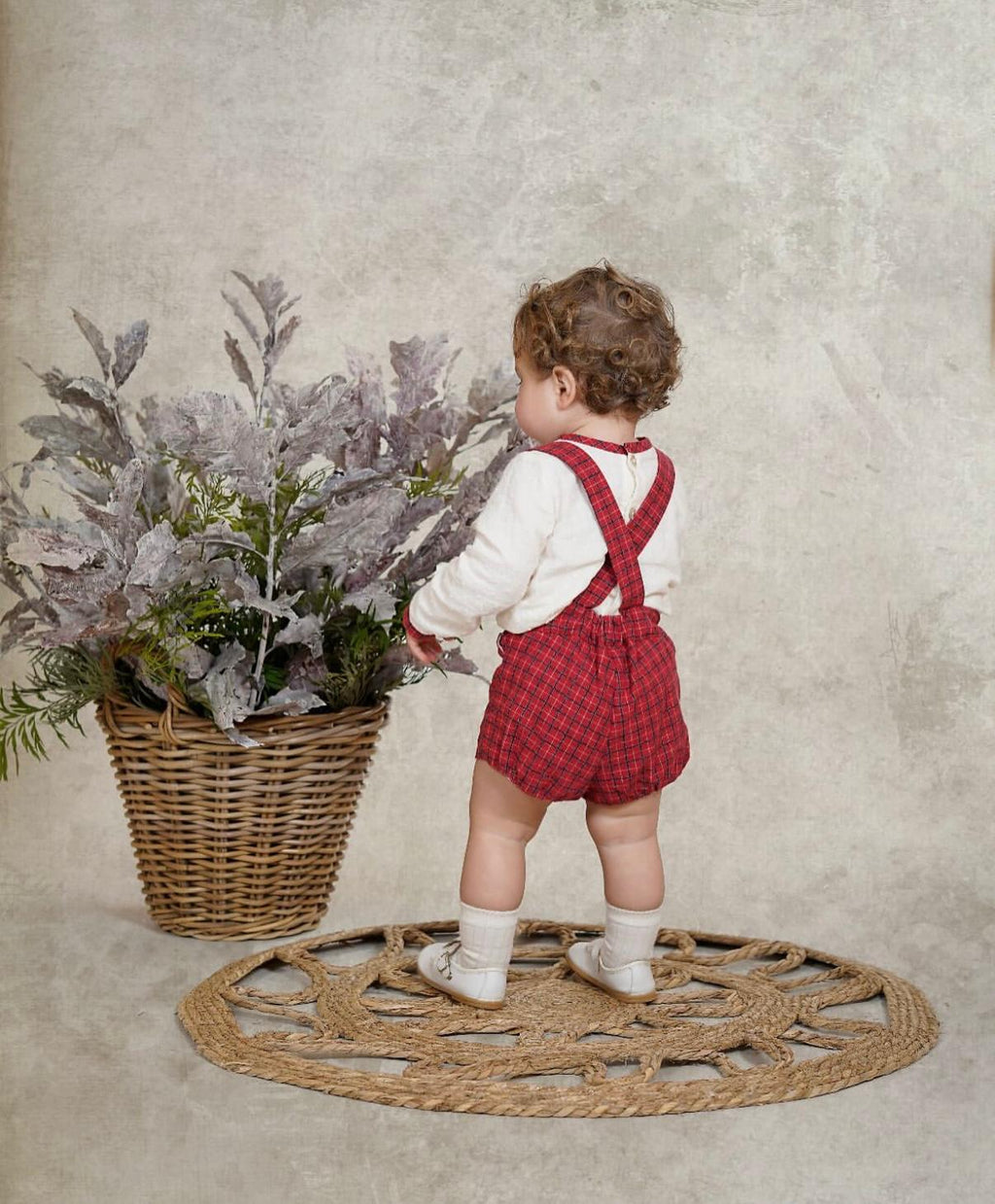 AW25 DBB Baby Boys Red Check Two Piece Set