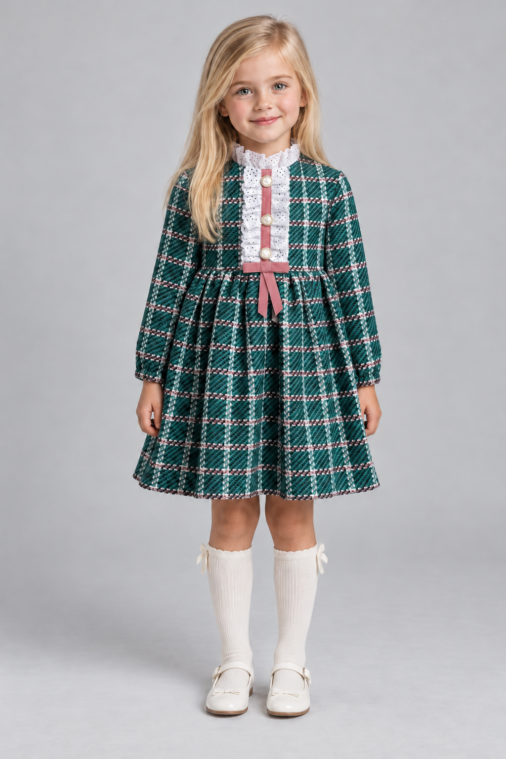 AW26 Rochy Girls Green Dress