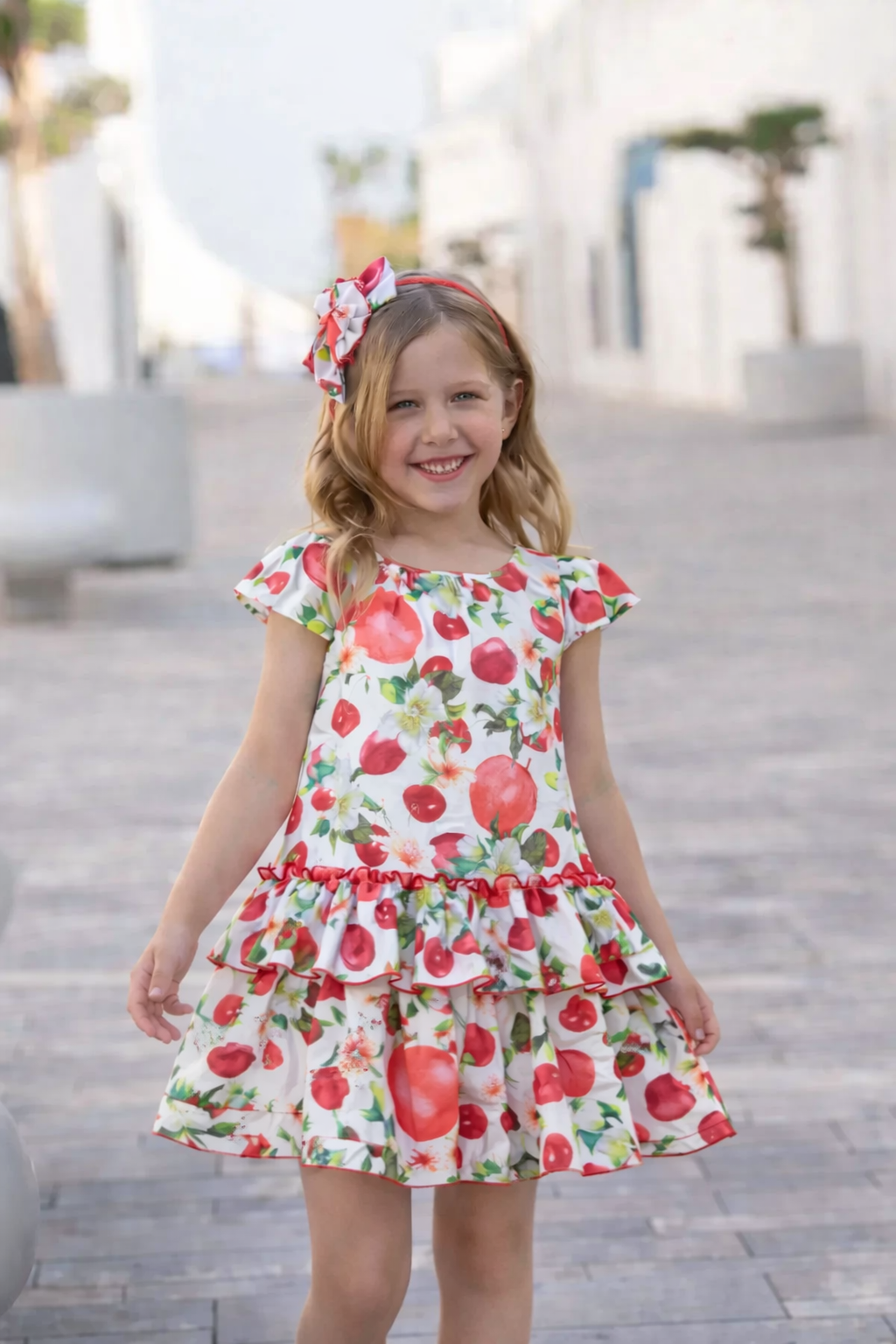 PRE ORDER SS26 Miranda Girls Red Fruit Dress