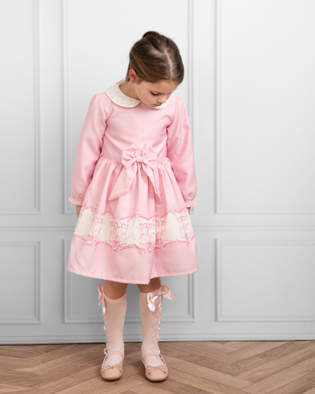 Caramelo Kids Girls Pink Carousel Dream Dress