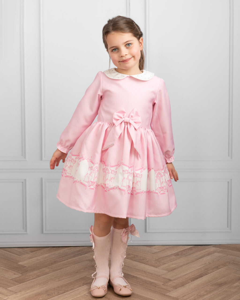 Caramelo Kids Girls Pink Carousel Dream Dress
