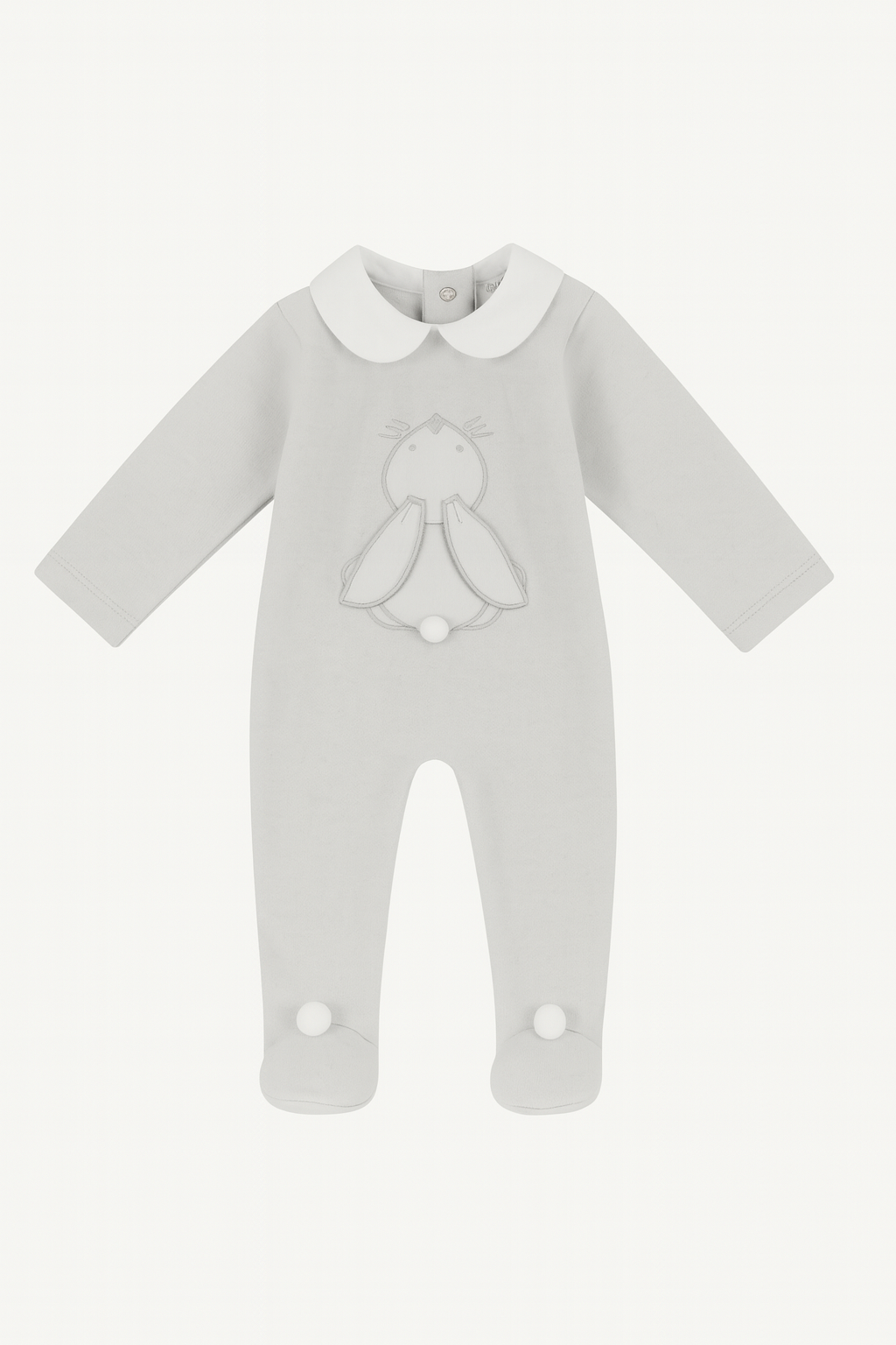 Deolinda Unisex Light Grey Bunny Babygrow 23328