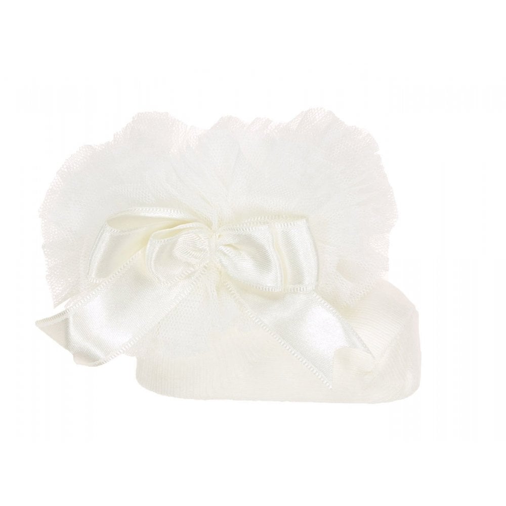 Baby Girls Tutu Ankle Socks - Ivory