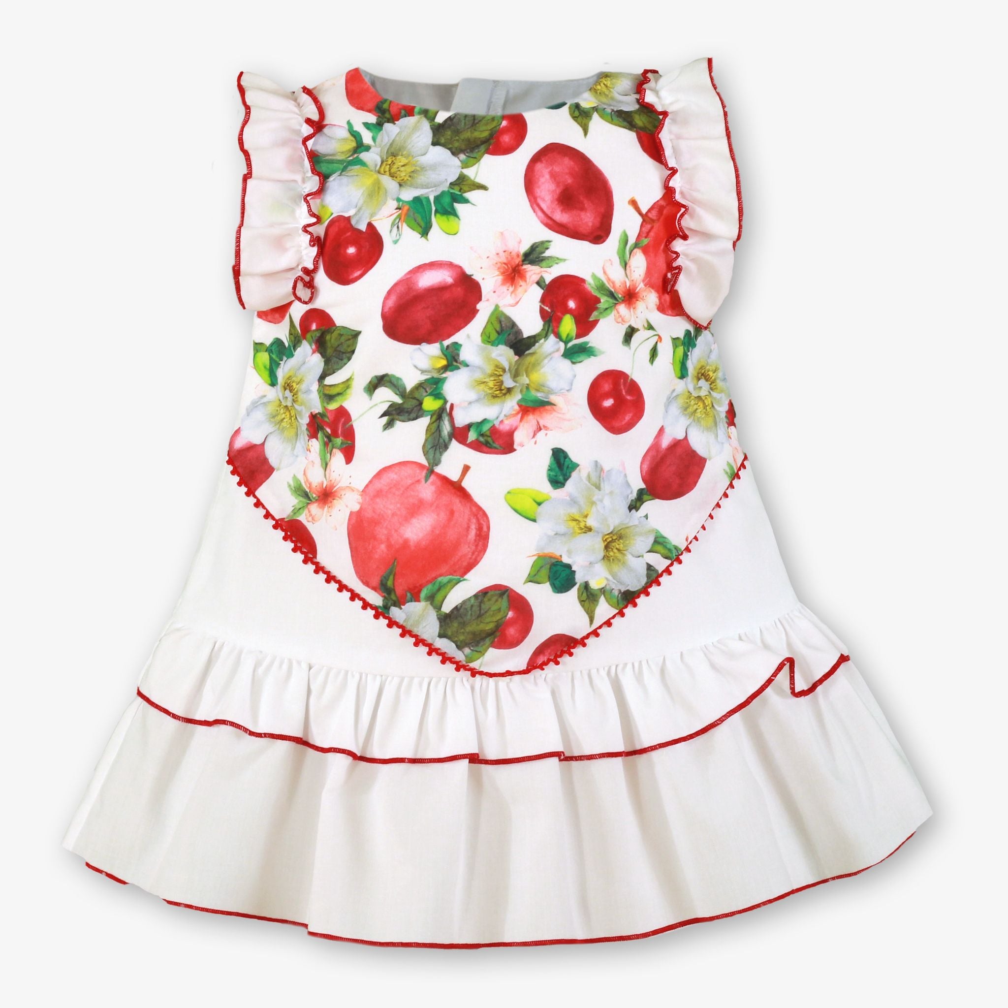 PRE ORDER SS26 Miranda Baby Girls Red Fruit Print Dress