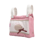 My First Reborn Folding Dolls Pram Pink & White with Matching Bag