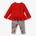 AW26 Miranda Red Teddy Bear Legging Set