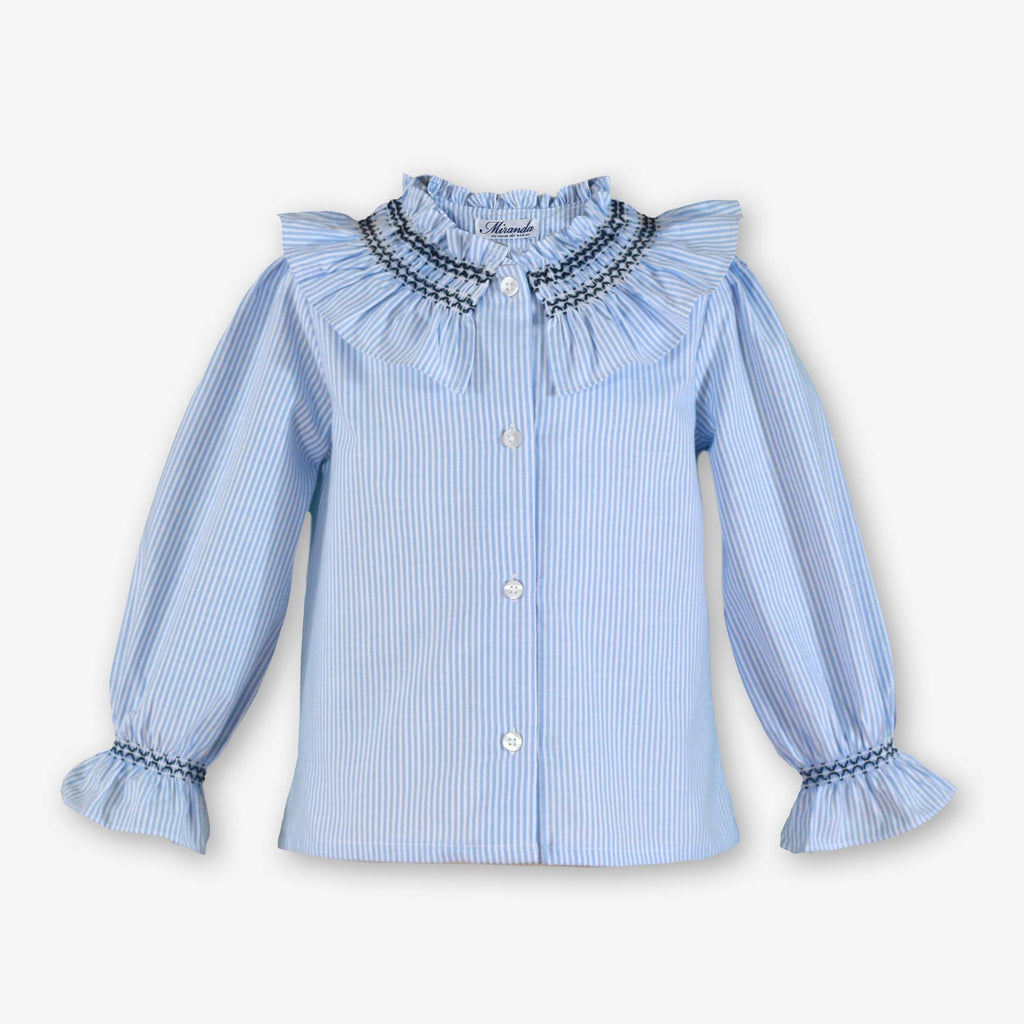 AW26 Miranda Girls Blue Blouse & Skirt Set