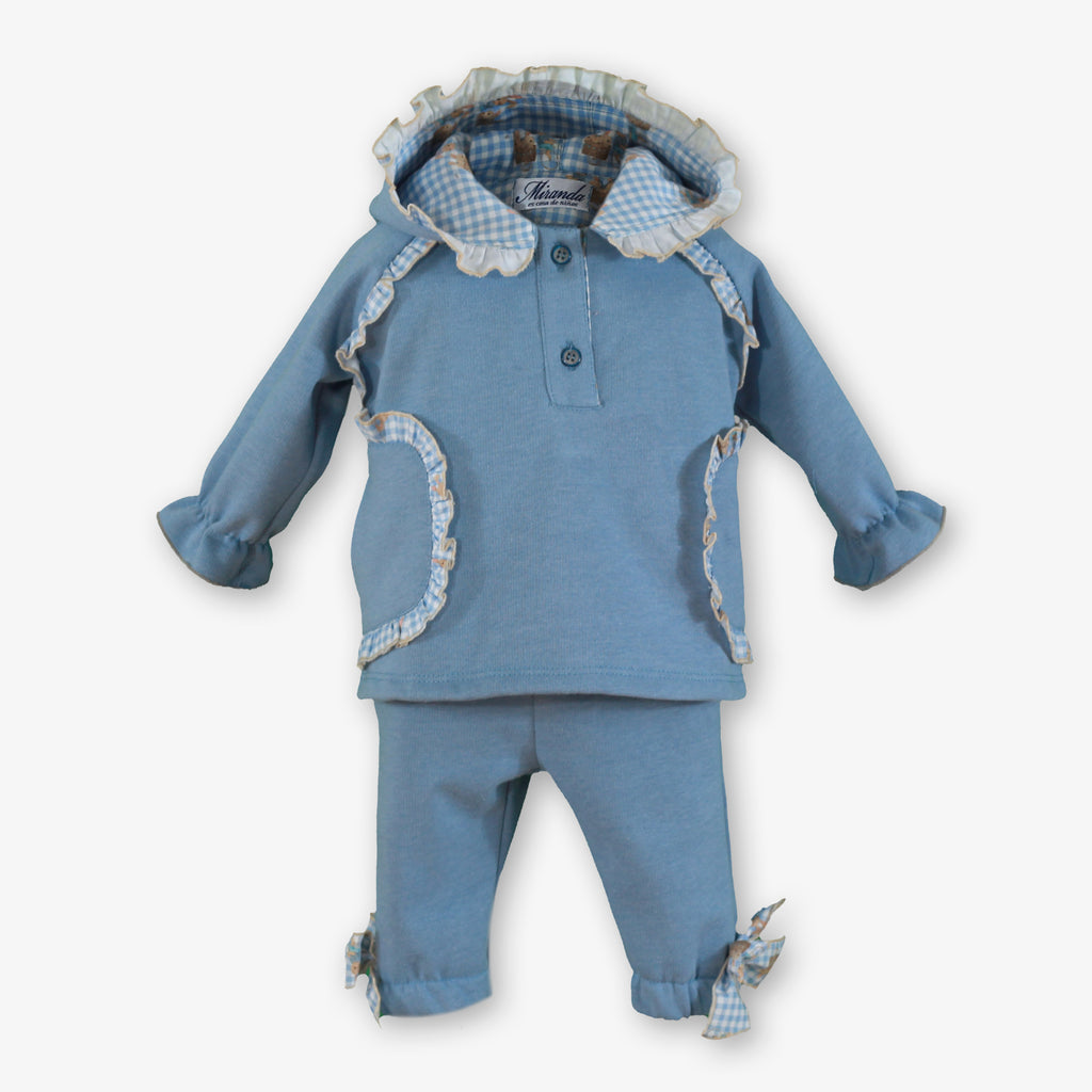 AW26 Miranda Girls Blue Bow Tracksuit