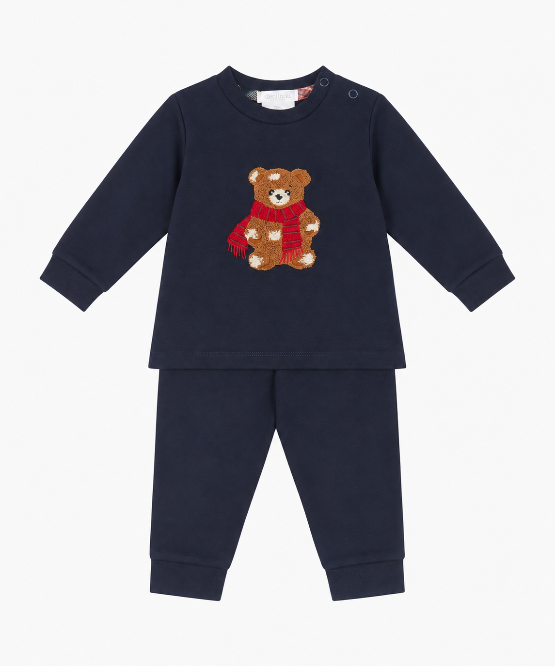 AW26 Deolinda Boys Navy Teddy Bear Tracksuit