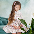 AW25 DBB Girls Floral Dress with Bow Detail