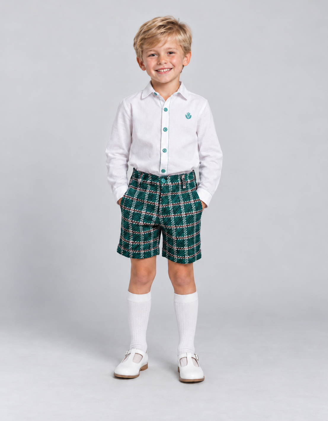 AW26 Rochy Boys Green Short Set